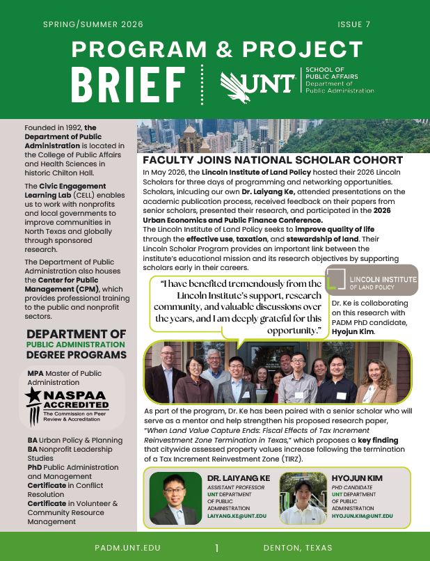 Spring 2024 Program & Project Brief