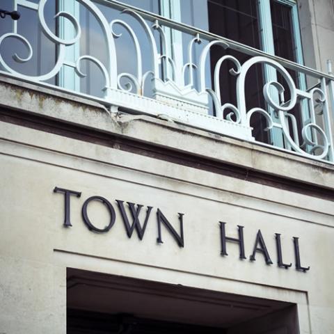Town Hall Sign