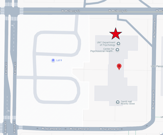 UNT Parking Lot 9 parking lot screenshot