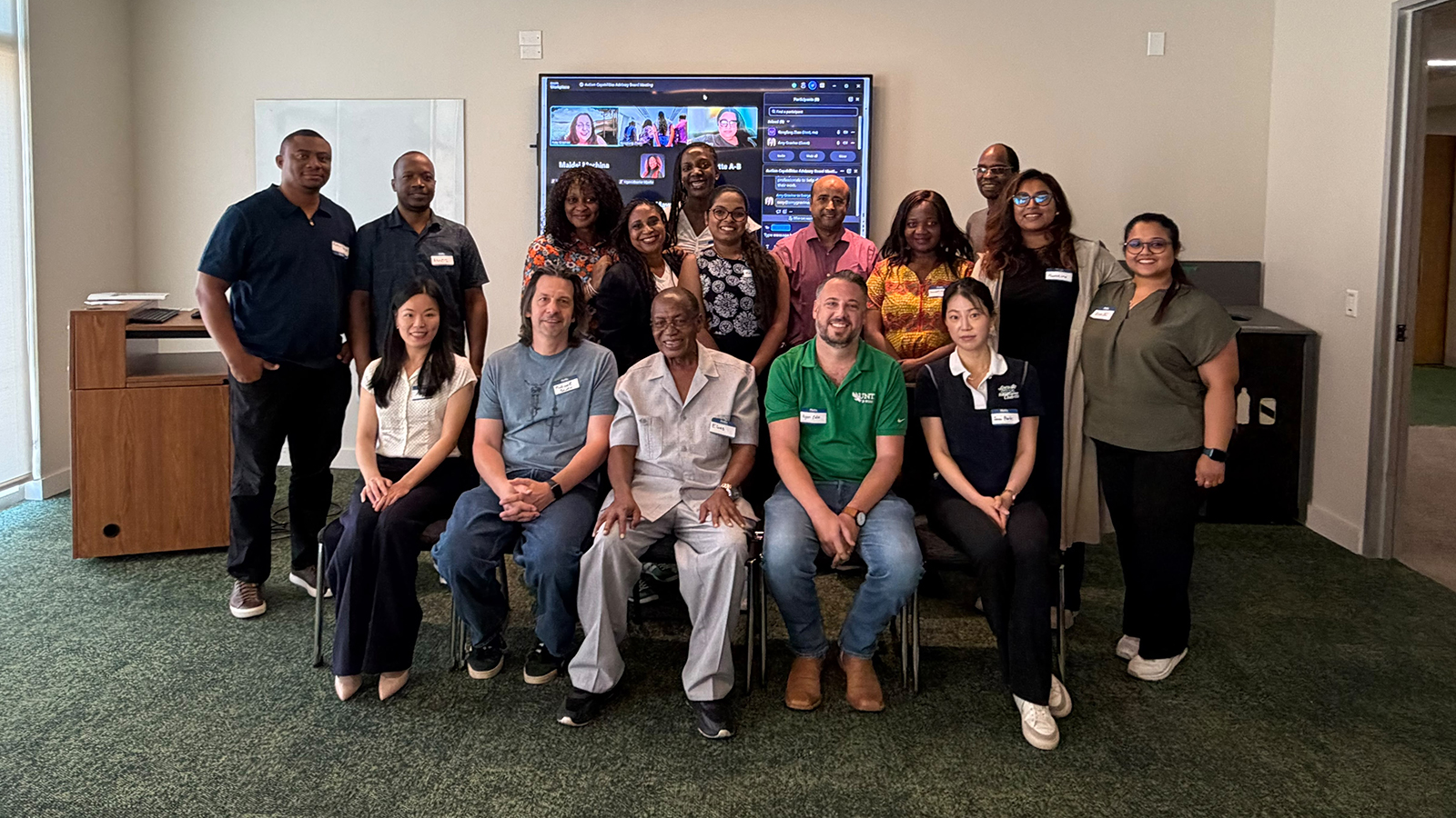 Group photo of advisory board meeting attendees